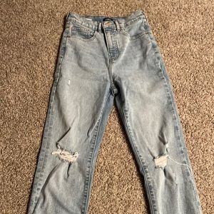 Express super high rise Mom Jean